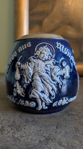 Antiker kindl bierkrug mit - kindl,