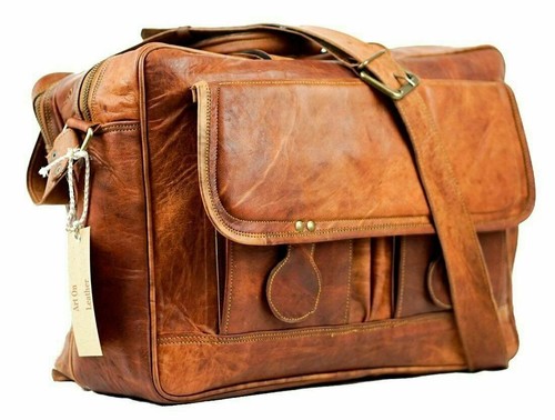 Herren vintage leder messenger - herren,