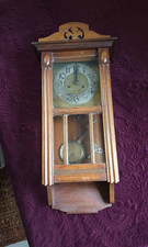 Regulator Wanduhr Gong  Uhr Jugendstil Badische Uhrenfabrik Baduf unrestauriert