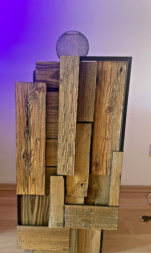 Handgefertigte led holzlampe - handgefertigte, |