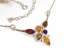 Bernstein Collier Silber 925