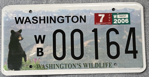 Washington autokennzeichen - washington,