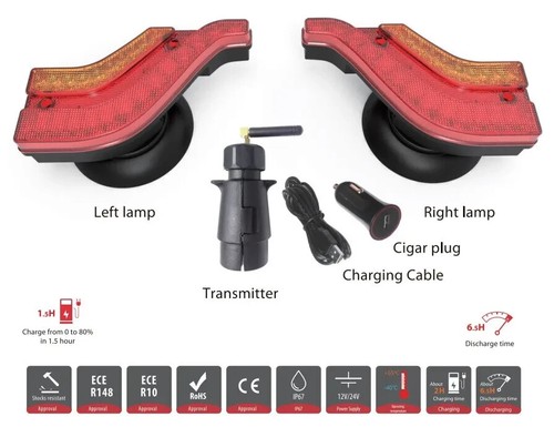 Heckleuchten led kabellos - led,