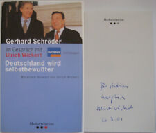 Ulrich Wickert signiert Schröder Buch Original Unterschrift Signatur Autogramm