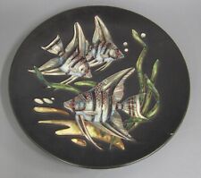 Wandteller Karlsruher Majolika 6214 Skalare Karlheinz Feist 31 cm 