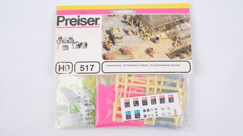 Preiser 517 markttische - preiser, h0