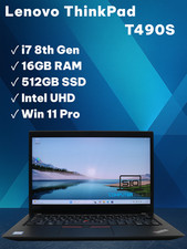Lenovo ThinkPad T490s i7-8565U 16GB RAM 512GB SSD 14 Intel UHD 620 Win11