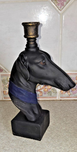 Vintage schwarzer windhund - schwarzer,