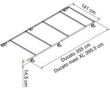 Fiamma Roof-Rail Ducato Dachreling Dachträgersystem ab Bj. 2006 1702894