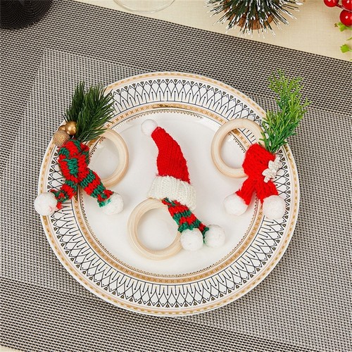 6er set serviettenringe aus - set,