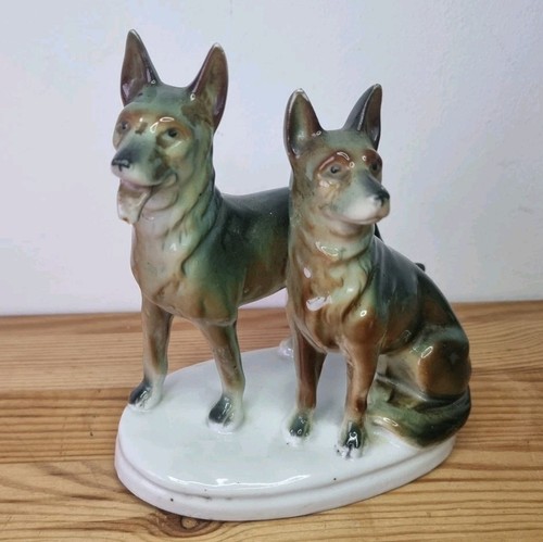 Porzellan figur schäferhunde - figur,
