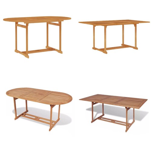 Teak massiv gartentisch - massiv,