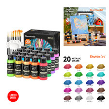 Metallisch acrylfarben set - metallisch,