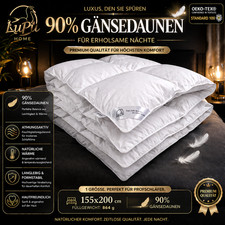 Bettdecke 155x200 Daunendecke