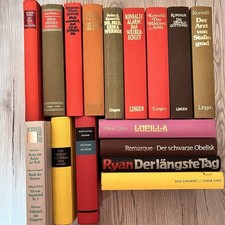 Büchersammlung - 16 Bücher - Konsalik, Simmel, Remarque, Collins