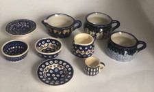 Puppenstube Küchenzubehör Konvolut Bunzlau Keramik 