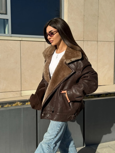 Damen oversize fliegerjacke - oversize,