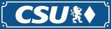 CSU Bayern Logo - 3430 Emailschild  Emailleschild Türschild Partei Werbeschild