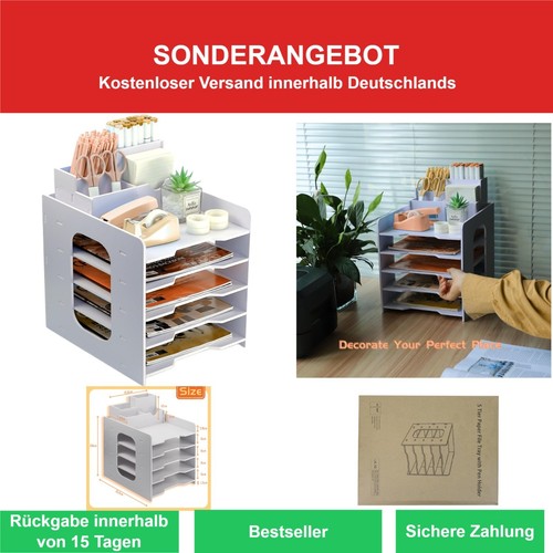 Ablagefächer schreibtisch - 5,