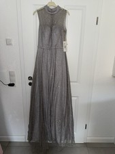 Abendkleid Dunkel Grau Glitzer