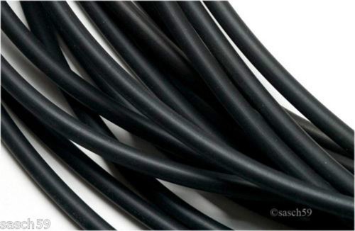 Kautschukband 6mm schwarz rund