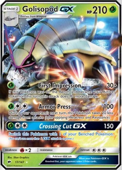 Pokémon golisopod bus 17 - gx, bus-17