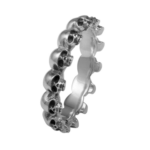 Ring totenkopf schädel - totenkopf, krone