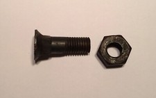 2 Stück - M 11 x 35 mm Pflugschraube, Scharschraube mit Mutter