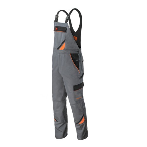 Arbeitslatzhose grau mit