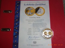 Erstabschlag Münze, Medaille Malta Gold ,999 / Silber ,999 polierte Platte