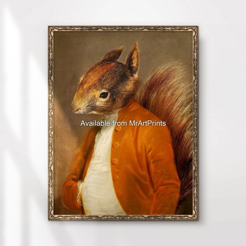 Rotes eichhörnchen gemälde - rotes,