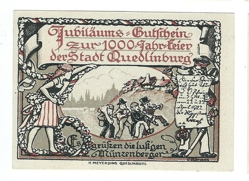 Notgeld quedlinburg - notgeld,