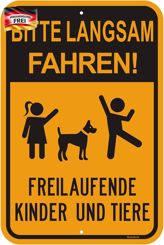 Achtung kinder tiere - achtung,