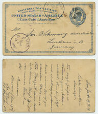 62456 - USA - Ganzsache - Postkarte - Rosebank N.Y. 20.12.1898 nach Lindau