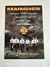 Rammstein Hand Signed 2005 A5