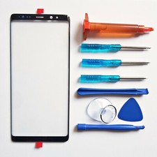 Display Glas für Samsung Galaxy NOTE 8 Touchglas Frontglas schwarz Reparatur Set