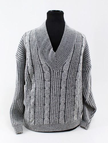 Pullover retro zopfmuster - pullover,