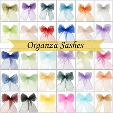 25x Organza Stuhlschärpen