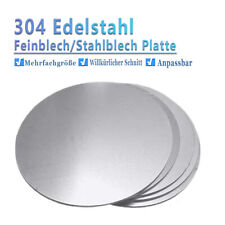 304 Edelstahl Ronden V2A Scheibe Platte Rund Blech Dicke 0,5~5mm Ø50-350mm blank