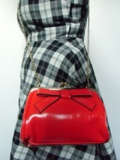 Handtasche Rot Kunstleder