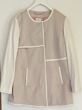 NEU Madeleine Mantel Jacke Hochwertig Gr. 40 mit Baumwolle Beige