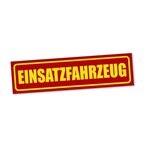 Einsatzfahrzeug magnetschild - einsatzfahrzeug,
