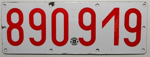 Nummernschild aus belgien - aus,