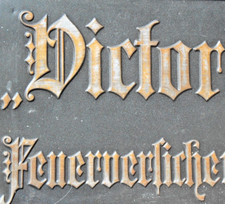 Uraltes Schild um 1890