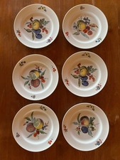 6 Dessert-/Wandteller der Firma Kaiser mit Obstmotiv