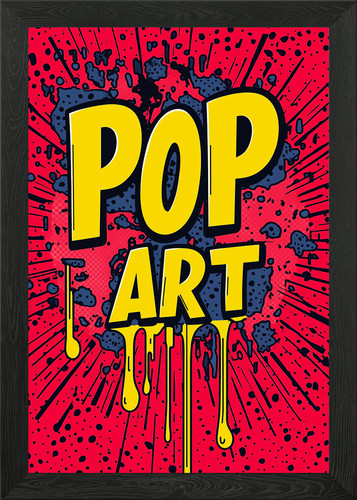Pop art tropft gerahmtes - pop,