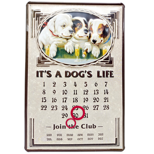 Blechschild dog s - blechschild, a