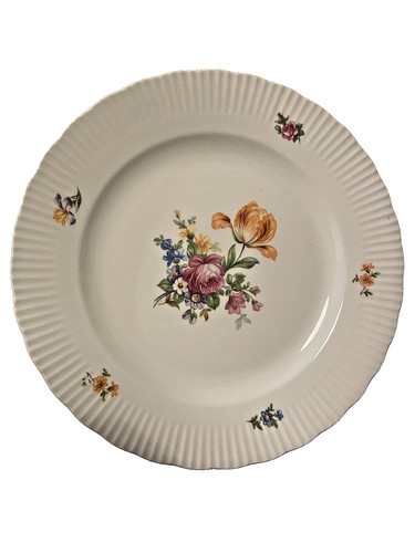 Teller mit blumenmuster 5 - d, 28,5
