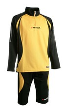 Aktion ! Trainingsanzug MALAGA 402 v. Patrick m. 3/4 Hose,schwarz/gelb L-3XL