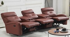 Relaxsofa 3-Sitzer Leder